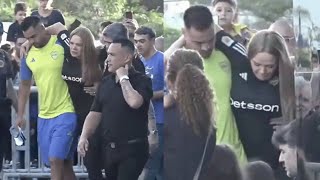 Un susto para Chiquito Romero Eliana Guercio sufrió un accidente en la previa del partido de Boca [upl. by Soiritos]