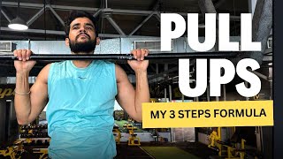 3 steps to learn pullups l How I Achieved My First PullUp [upl. by Ibocaj]