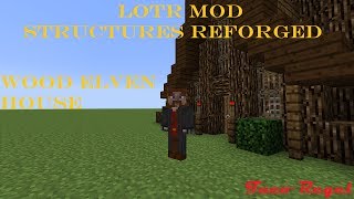 Lotr Mod Structures Reforged  Wood Elven House [upl. by Fawcett944]