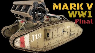 COMMENT PEINDRE ET VIEILLIR UN CHAR  TOUTES LES ÉTAPES   Mark V Femelle 135 WW1  Meng  Fin [upl. by Kurtzig534]