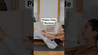 55 min Pilates Slide workout with light weights and sliders sliderpilates pilatesworkout [upl. by Natsirt]