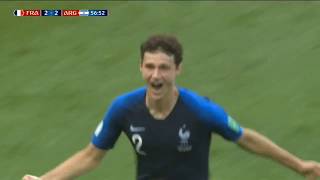 Gol Pavard Francia Argentina 42  World cup [upl. by Acnalb893]