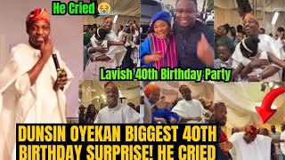 Mercy Chinwo Nathaniel Bassey Chioma Jesus Big 40th Birthday Surprise For Dunsin onyekan He Cried [upl. by Latsirhc]