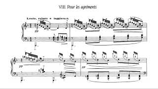 Debussy Étude No 8 pour les agréments L136 [upl. by Vorfeld684]