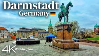 Darmstadt Germany Walking Tour  4K Ultra HD [upl. by Aehtela51]