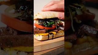 Delicious Skirt Steak Sandwich 👗🥩😋 shorts cooking [upl. by Salinas]