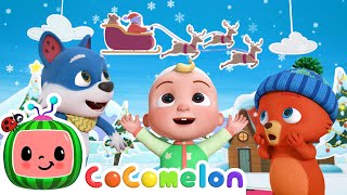 Up on the Housetop Christmas Song  CoComelon Animal Time Nursery Rhymes [upl. by Kruter]