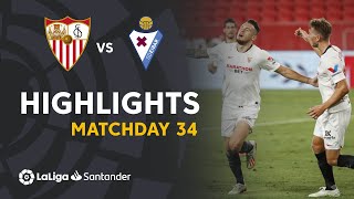 Highlights de Sevilla FC vs SD Eibar 10 [upl. by Corabel986]