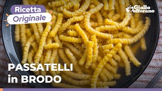 PASSATELLI in BRODO – La ricetta originale per prepararli a casa come foste in Emilia Romagna 💛😋🥄 [upl. by Aimar265]