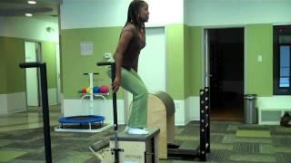 Backward Stepdown on the STOTT PILATES Stability Chair [upl. by Xenophon]