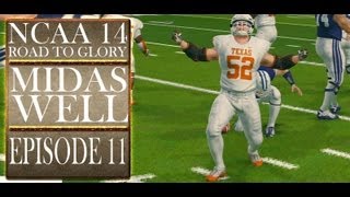 NCAA Football 14 Defensive End Road To Glory  Starting Sophomore Season by BigPumaGaming [upl. by Annaoy]