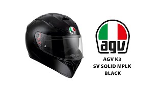 AGV K3 SV SOLID MPLK Black [upl. by Ocire197]