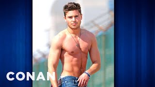 Zac Efron Chugging Liquified Chicken Breast Will Buff You Up  CONAN on TBS [upl. by Kassi]