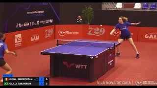 U19 GS GIULIA TAKAHASHI vs IOANA SINGEORZAN [upl. by Ahsiuq]