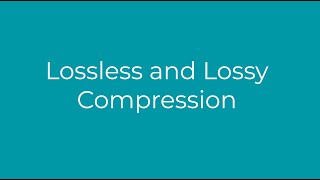 Comparison between lossless and lossy compression methods [upl. by Remoh442]