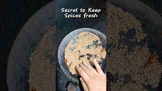 Secret to Keep spice powder fresh shorts [upl. by Nilhsa940]