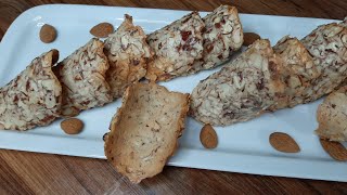 وصفة تويل باللوز سهلة و سريعة recette tuiles aux amandes très facile [upl. by Okomot]