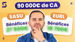 EURL vs SASU  Combien il me reste pour 90 000€ de CA par an [upl. by Eiba]