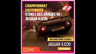 CHAMPIONNAT SAISONNIER  ICÔNES DES ANNÉES 90  JAGUAR XJ220 [upl. by Brandie71]