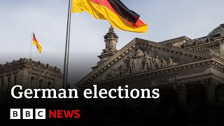 German elections polls open for voters as far right AfD eyes gains  BBC News [upl. by Zebaj]