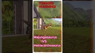 Majungasaurus VS Metriacanthosaurus TRIGGER WARNING Who will win [upl. by Namzaj163]