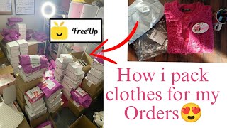 Freeup App clothes packing for shopping orders [upl. by Leribag]