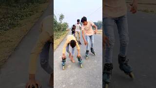 Attemptingthe Roller Skating ChallengeCan I NailThese Tricks😅skating talentrollerskatingshorts [upl. by Kathlin]