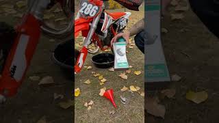 How to Change OilClutch Oil on KTM 50SX 2023 KTM 50sx [upl. by Lamok]