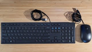 Dell Keyboard KB216 amp Dell Optical Mouse MS116 Unboxing [upl. by Nosredneh]