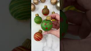 Bauble cupcakes 💚💛❤️ cakedbyrach cake baking bauble christmasbaking easytutorial shortsfeed [upl. by Niran]