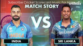 India Vs Sri Lanka 2017 ODI Scorecard Music [upl. by Blanch]