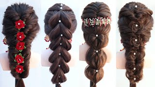 6 different ponytail hairstyle for wedding gown dress [upl. by Lemmueu]