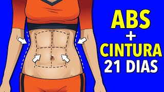 21 DIAS DE ABDOMINAIS E CARDIO EM PÉ PARA AFINAR A CINTURA [upl. by Trbor]