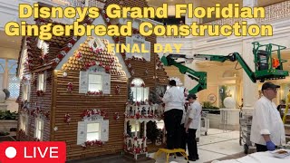 🔴 Live  Disney Christmas Gingerbread House  Walt Disney World 10312024 [upl. by Ahseyk]