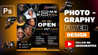 How to design a photography flyer in Photoshop [upl. by Evelina]