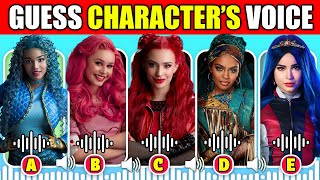 🔊 IMPOSSIBLE Can you Guess The Descendants 5 characters By their Voice  Princess Red Bridget Mal [upl. by Abdulla]