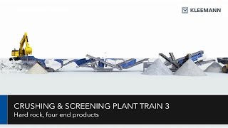 KLEEMANN Crushing amp Screening Plant Train  Brecher und Siebanlagenzug Animation 3 [upl. by Charlot]