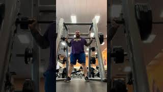 Smith Machine Squats 315 pounds x 10 reps to the floor [upl. by Driskill269]