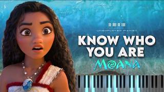 Know Who You Are from Moana Piano cover and Karaoke [upl. by Osnola703]