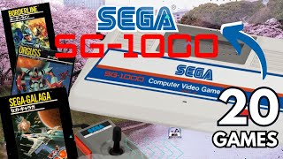 20 🔵 SEGA SG 1000 games  The 🔨 FOUNDATIONS of Master System❓ [upl. by Howes]