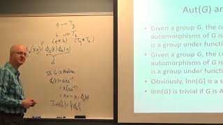 Abstract Algebra Lec 14B Automorphisms Inner Automorphisms Lagranges Theorem and Cosets [upl. by Ajnek612]