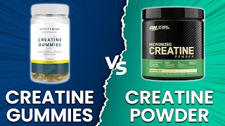 Creatine Gummies vs Creatine Powder  SideBySide Comparison Watch This To Know The Differences [upl. by Ahsyekal]