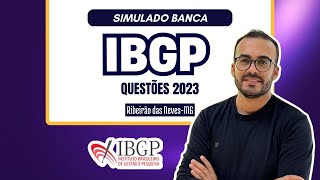 QUESTÕES 2023  SIMULADO BANCA IBGP  RIBEIRÃO DAS NEVESMG [upl. by Eleira]