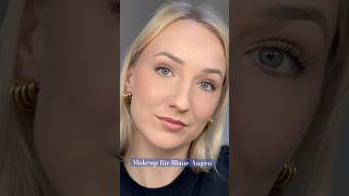 Blaue Augen strahlen lassen 😍👀 blaueaugen makeuptutorial [upl. by Ojok]