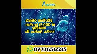 Aqualife RO Alkaline Water Filter  පිරිසිදු දිය බිදක් සුවපත් දිවියක් [upl. by Ludlow]