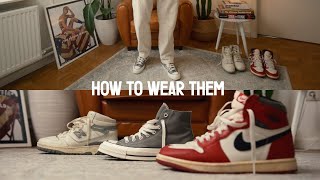 How to Style High Top Sneakers [upl. by Esile403]