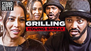 YOUNG SPRAY CAME TO ENTERTAIN  Grilling with Young Spray [upl. by Asa]