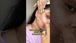 How to shave face safely at home Women face shaving for girls skincare face razor tips for woman [upl. by Aibun]