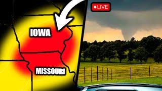 LIVE Chasing Significant Midwest Severe Weather Threat  Tornadoes Possible [upl. by Aaronson]