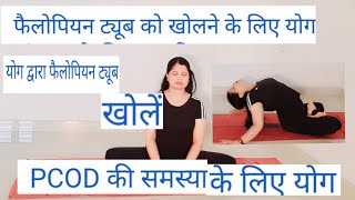 Daily morning yoga to cure PCOD and blocked Fallopian Tube yogaforpcod yogaforfallopiantube [upl. by Yadrahs]